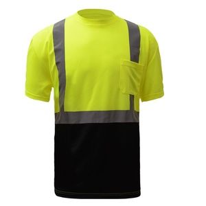 Class 2 Safety T-Shirt With Black Bottom